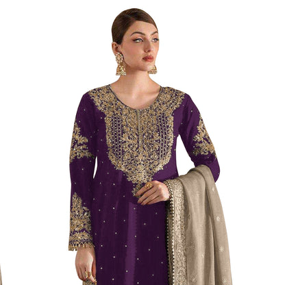 SHAFNUFAB Women's Georgette Ethnic Wear for WomenSemi StitchedSalwarSuit  SF271207