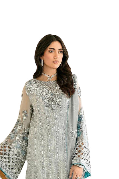 SHAFNUFAB Women's Georgette Ethnic Wear for WomenSemi StitchedSalwarSuit  SF271393
