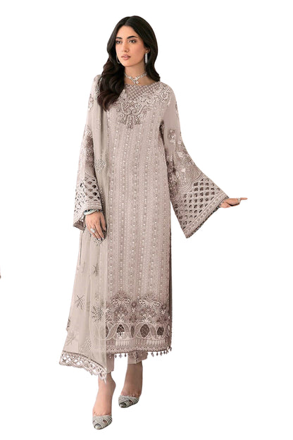 SHAFNUFAB Women's Georgette Ethnic Wear for WomenSemi StitchedSalwarSuit  SF271394