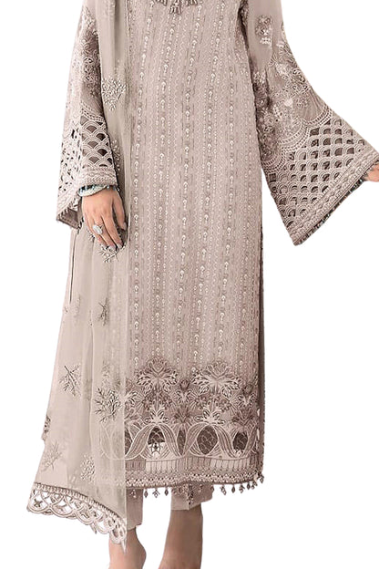 SHAFNUFAB Women's Georgette Ethnic Wear for WomenSemi StitchedSalwarSuit  SF271394