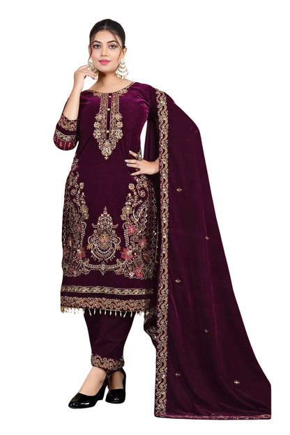 SHAFNUFAB Women's Georgette Ethnic Wear for WomenSemi StitchedSalwarSuit Pakistani Suit  SF271399