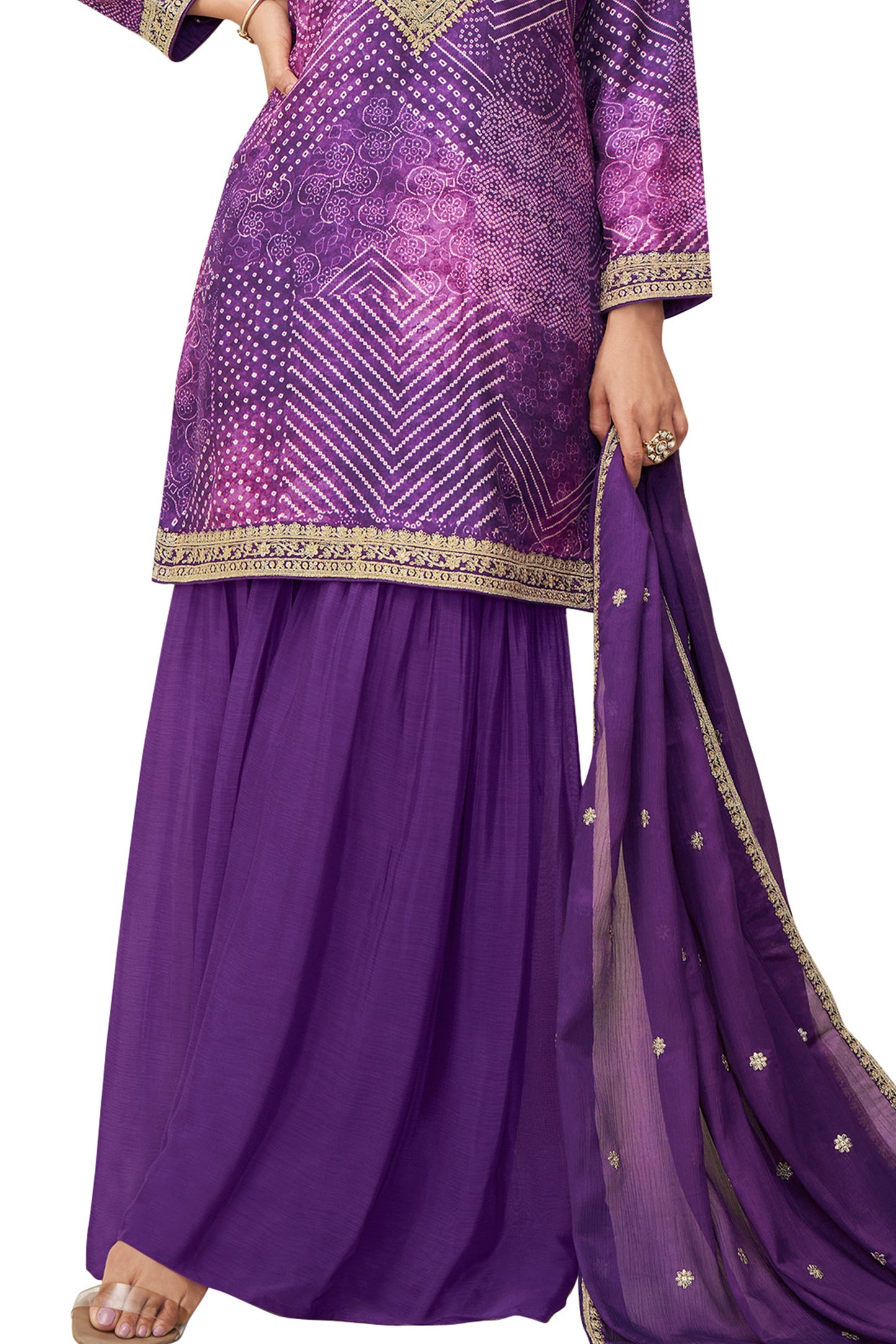 SHAFNUFAB Women's Georgette Ethnic Wear for WomenSemi StitchedSalwarSuit Pakistani Suit  SF271408