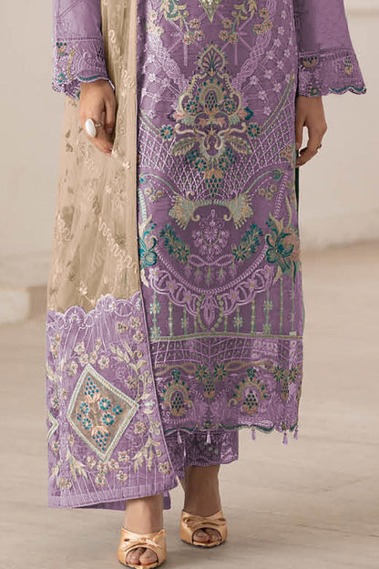 SHAFNUFAB Women's Georgette Ethnic Wear for WomenSemi Stitched PAKISTANI SUIT SF311398