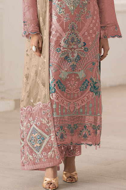 SHAFNUFAB Women's Georgette Ethnic Wear for WomenSemi Stitched PAKISTANI SUIT SF311399