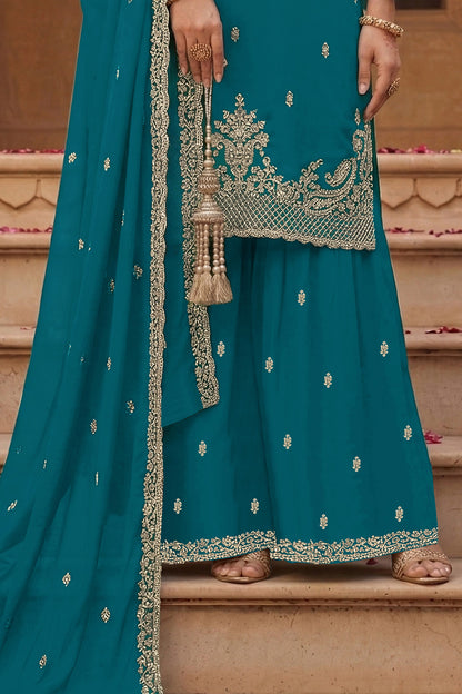 SHAFNUFAB Women's Georgette Ethnic Wear for WomenSemi Stitched PAKISTANI SUIT SF311400