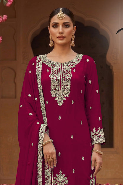 SHAFNUFAB Women's Georgette Ethnic Wear for WomenSemi Stitched PAKISTANI SUIT SF311402