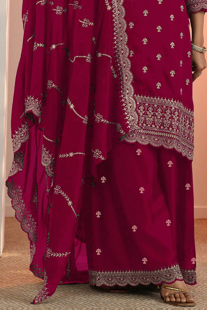SHAFNUFAB Women's Georgette Ethnic Wear for WomenSemi Stitched PAKISTANI SUIT SF311405