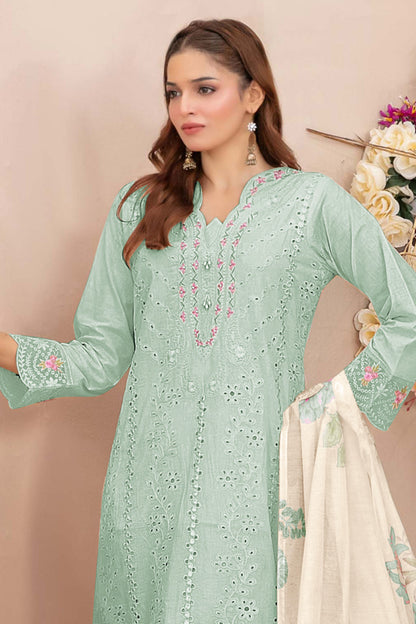 SHAFNUFAB Women's Georgette Ethnic Wear for WomenSemi Stitched PAKISTANI SUIT SF311408