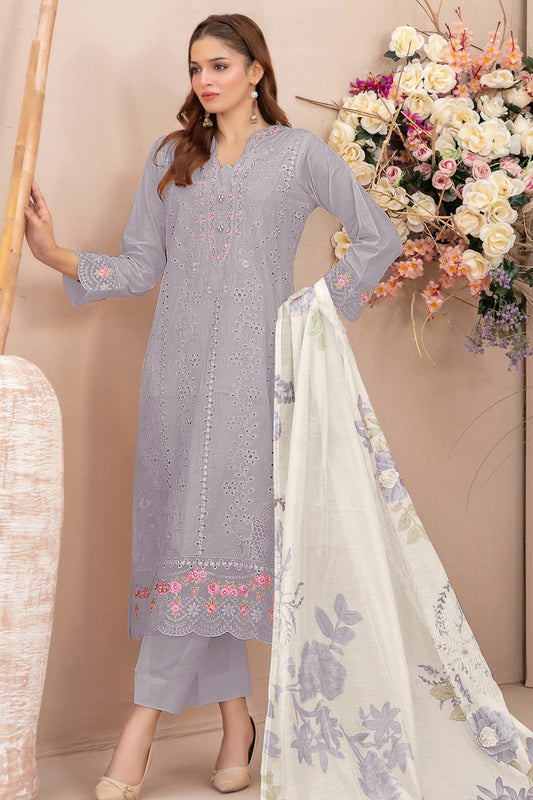 SHAFNUFAB Women's Georgette Ethnic Wear for WomenSemi Stitched PAKISTANI SUIT SF311409