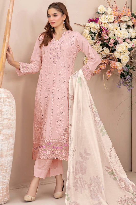 SHAFNUFAB Women's Georgette Ethnic Wear for WomenSemi Stitched PAKISTANI SUIT SF311410