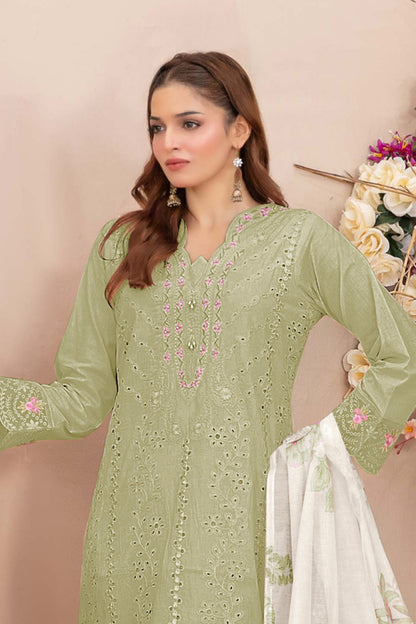 SHAFNUFAB Women's Georgette Ethnic Wear for WomenSemi Stitched PAKISTANI SUIT SF311411