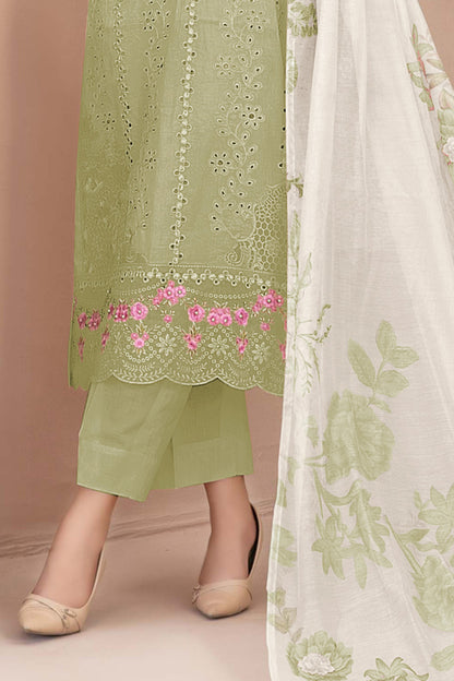 SHAFNUFAB Women's Georgette Ethnic Wear for WomenSemi Stitched PAKISTANI SUIT SF311411