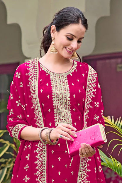 SHAFNUFAB Women's Georgette Ethnic Wear for WomenSemi Stitched PAKISTANI SUIT SF311412