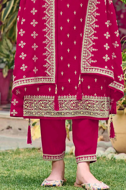 SHAFNUFAB Women's Georgette Ethnic Wear for WomenSemi Stitched PAKISTANI SUIT SF311412