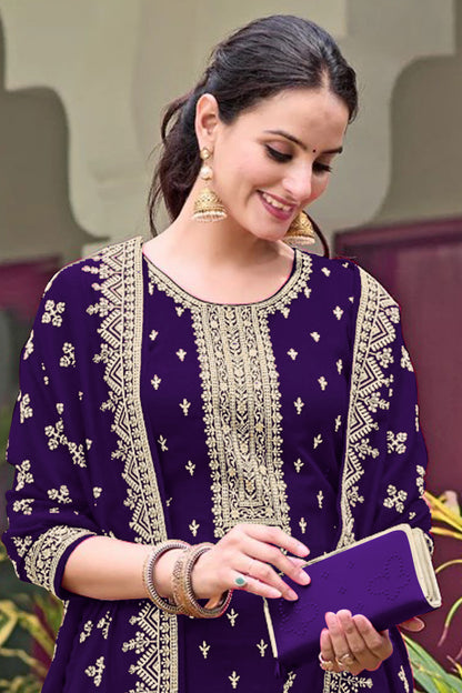 SHAFNUFAB Women's Georgette Ethnic Wear for WomenSemi Stitched PAKISTANI SUIT SF311414