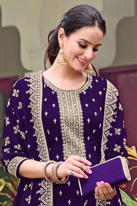 SHAFNUFAB Women's Georgette Ethnic Wear for WomenSemi Stitched PAKISTANI SUIT SF311414