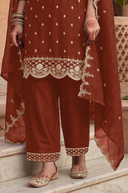 SHAFNUFAB Women's Georgette Ethnic Wear for WomenSemi Stitched PAKISTANI SUIT SF311420