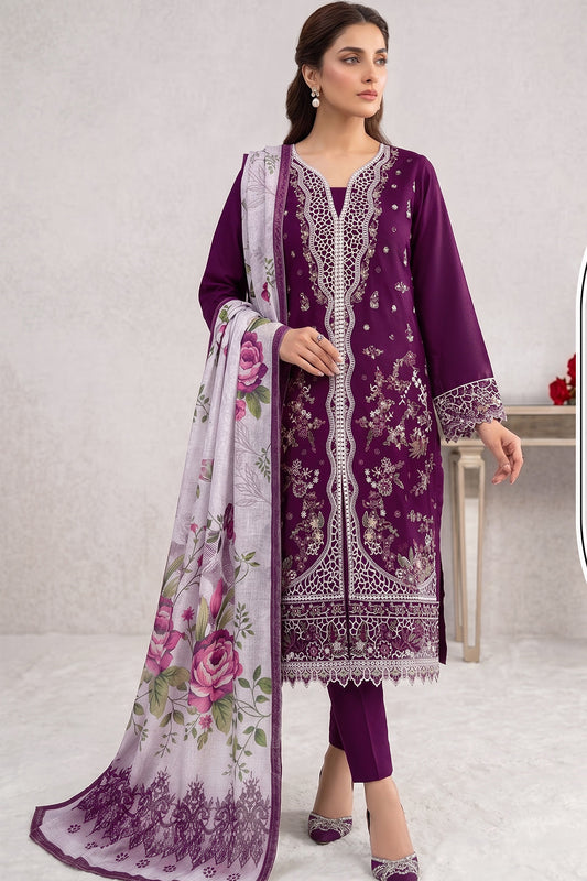 SHAFNUFAB Women's Georgette Ethnic Wear for WomenSemi Stitched PAKISTANI SUIT SF311427