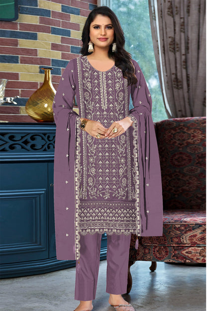 SHAFNUFAB Women's Georgette Ethnic Wear for WomenSemi Stitched sarara Suit  SF311433