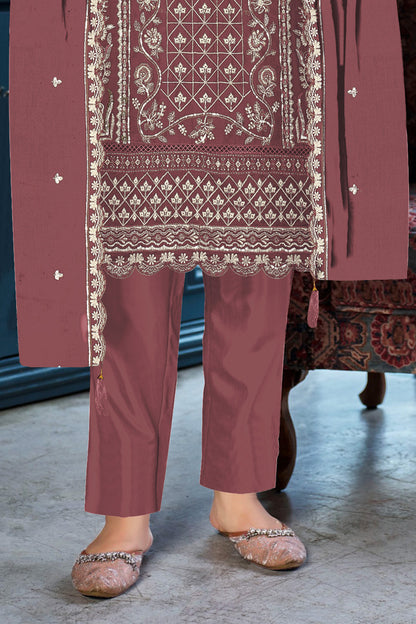 SHAFNUFAB Women's Georgette Ethnic Wear for WomenSemi Stitched sarara Suit  SF311434