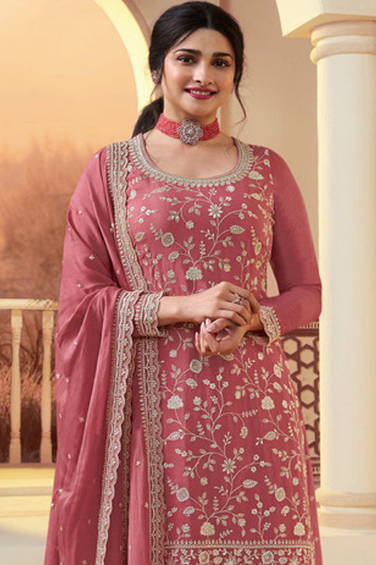 SHAFNUFAB Women's Georgette Ethnic Wear for WomenSemi Stitched sarara Suit Pakistani Suit  SF311529