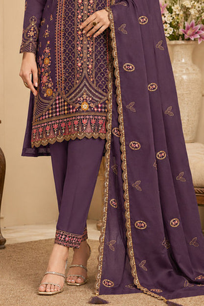 SHAFNUFAB Women's Georgette Ethnic Wear for WomenSemi Stitched sarara Suit Pakistani Suit  SF311536