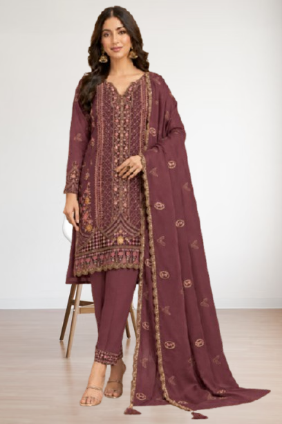 SHAFNUFAB Women's Georgette Ethnic Wear for WomenSemi Stitched sarara Suit Pakistani Suit  SF311537