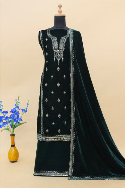 SHAFNUFAB Women's Georgette Ethnic Wear for WomenSemi Stitched PAKISTANI SUIT SF31208