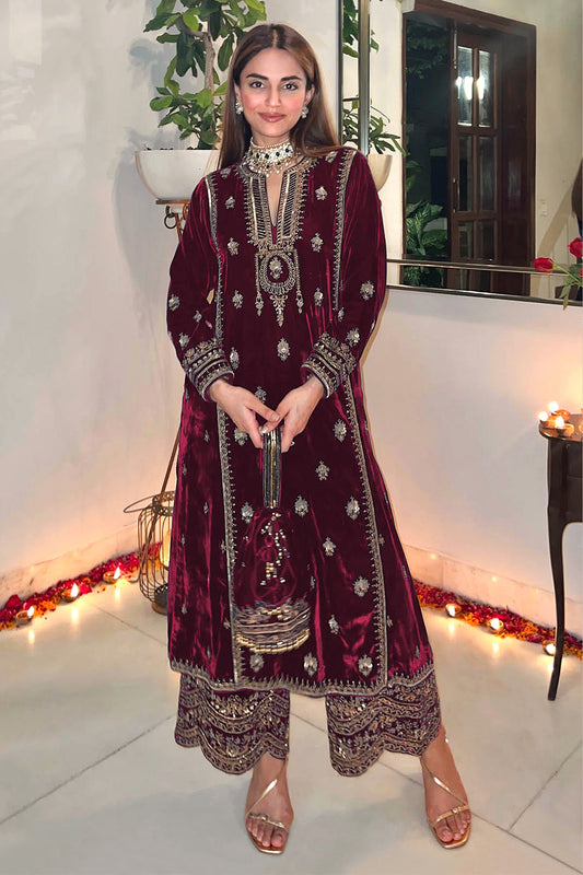 SHAFNUFAB Women's Georgette Ethnic Wear for WomenSemi Stitched PAKISTANI SUIT SF31209