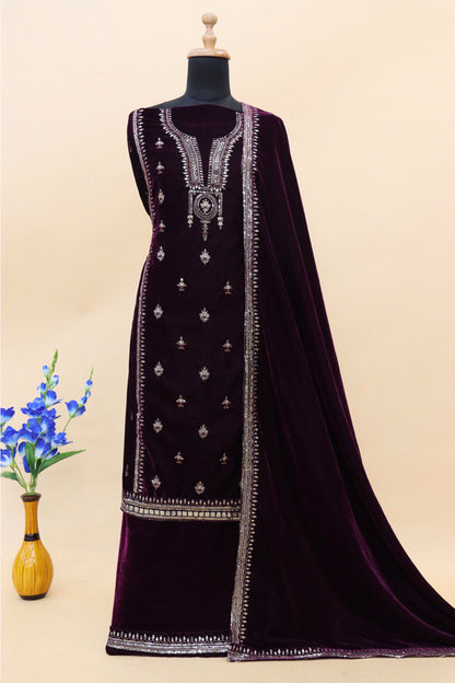 SHAFNUFAB Women's Georgette Ethnic Wear for WomenSemi Stitched PAKISTANI SUIT SF31209