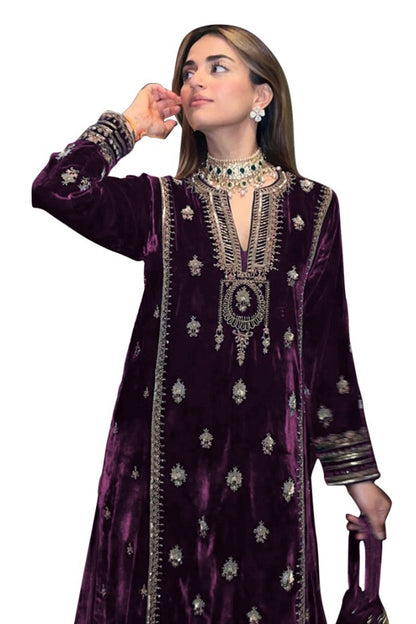 SHAFNUFAB Women's Georgette Ethnic Wear for WomenSemi Stitched PAKISTANI SUIT SF31212