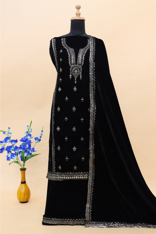 SHAFNUFAB Women's Georgette Ethnic Wear for WomenSemi Stitched PAKISTANI SUIT SF31213