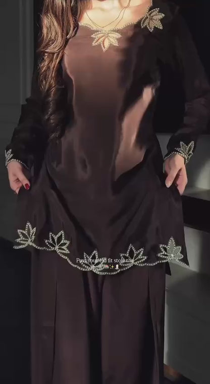 Women’s Stitched Dhoti Suit with Heavy Embroidery Work Dupatta | Designer Kurta Dhoti Pant Set for Party, Festive & Wedding Wear SF201526