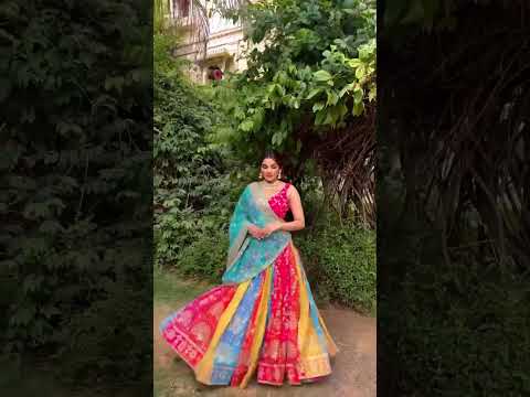 SHAFNUFAB Women Georgette Semi Stitched lehengacholi SF201381  Diwali Outfit Embroidered lehengacholi Set multiclour  Colour Indian Heavy Lehenga
