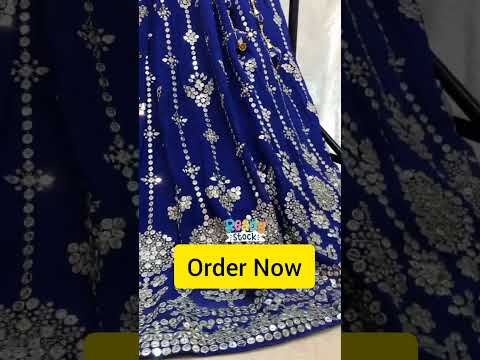 SHAFNUFAB Womens Georgette Semi Stitched lehengacholi SF201345  Diwali Outfit Embroidered lehengacholi Set Blue  Colour Indian Heavy Lehenga
