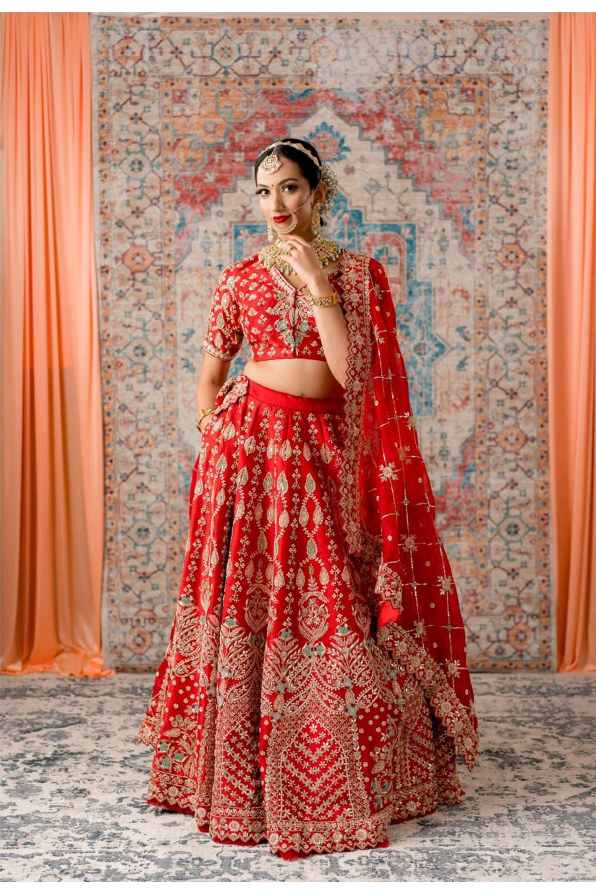Amazing Designer Red Color Party Wear Lehenga Choli | Indian Online Ethnic  Wear Website For Women