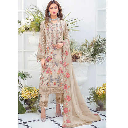 Shafnufab New Georgette FOUX GEORGETTE PAKISTANI SUITS