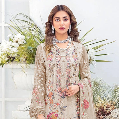 Shafnufab New Georgette FOUX GEORGETTE PAKISTANI SUITS