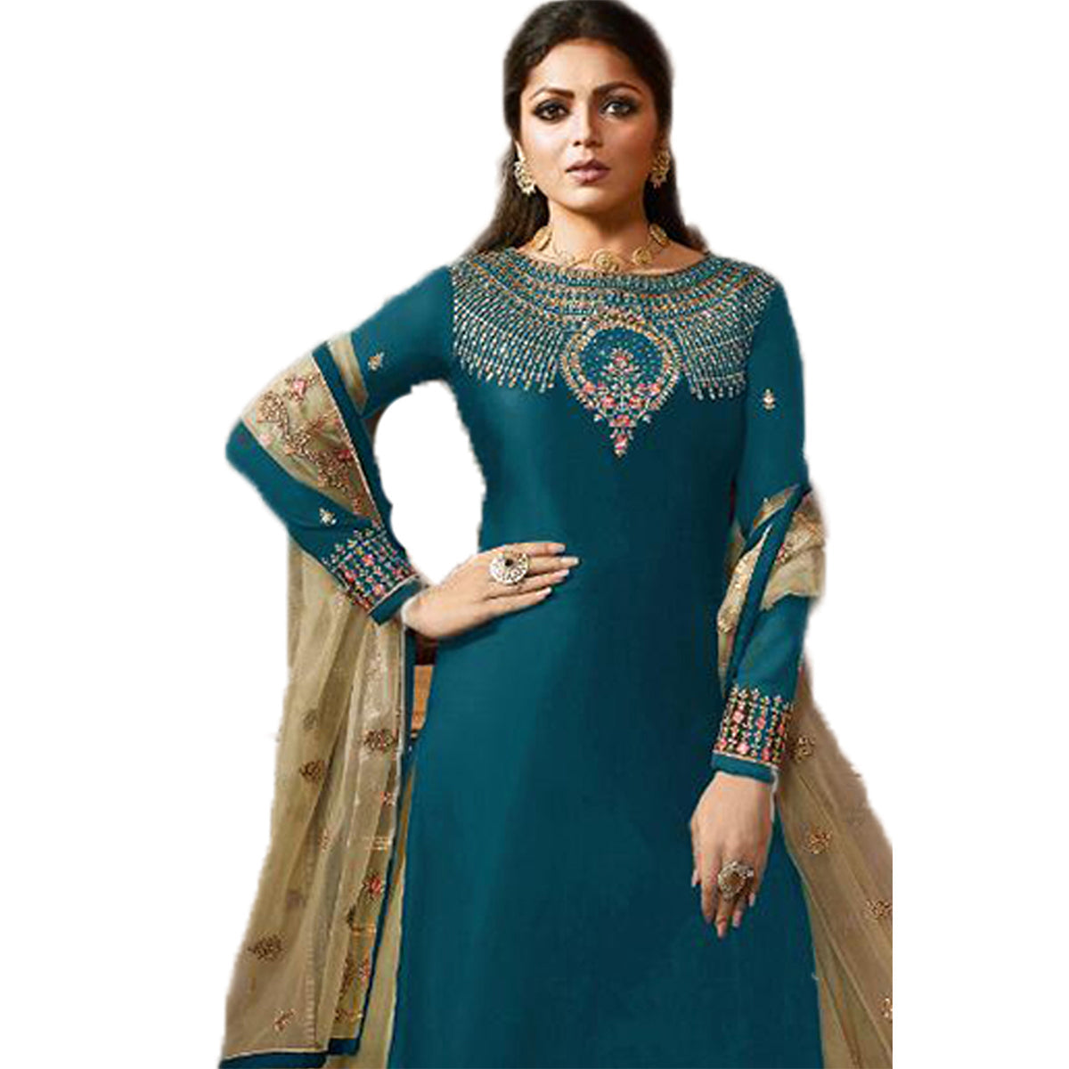 Shafnufab Turquoise Latest Quality Original Pakistani Lehenga  Suits  Designer Party Wear