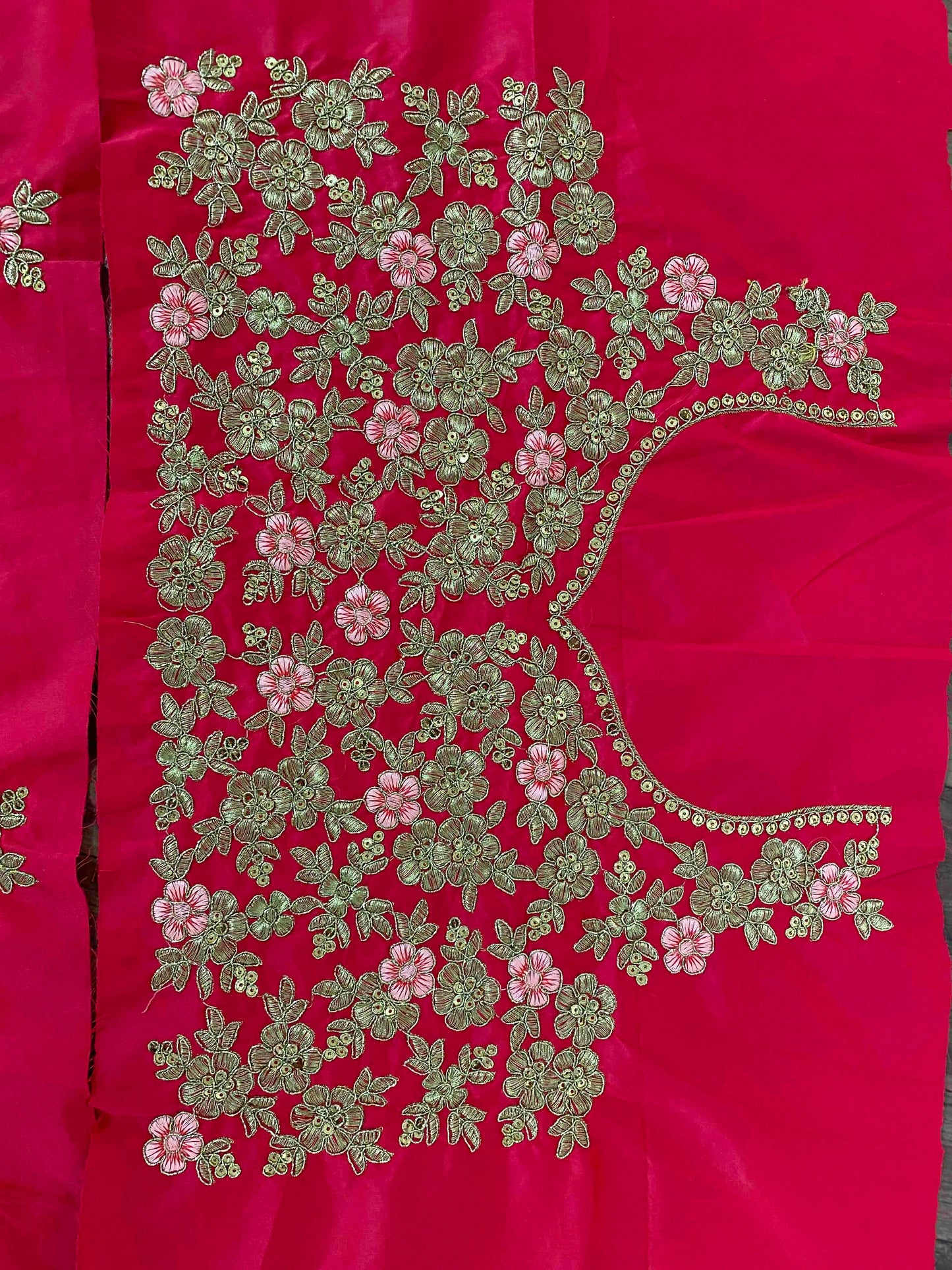 Shafnufab Women's Satin Silk Semi Stitched Lehenga Choli  In  Rani pink  Colour SF21834
