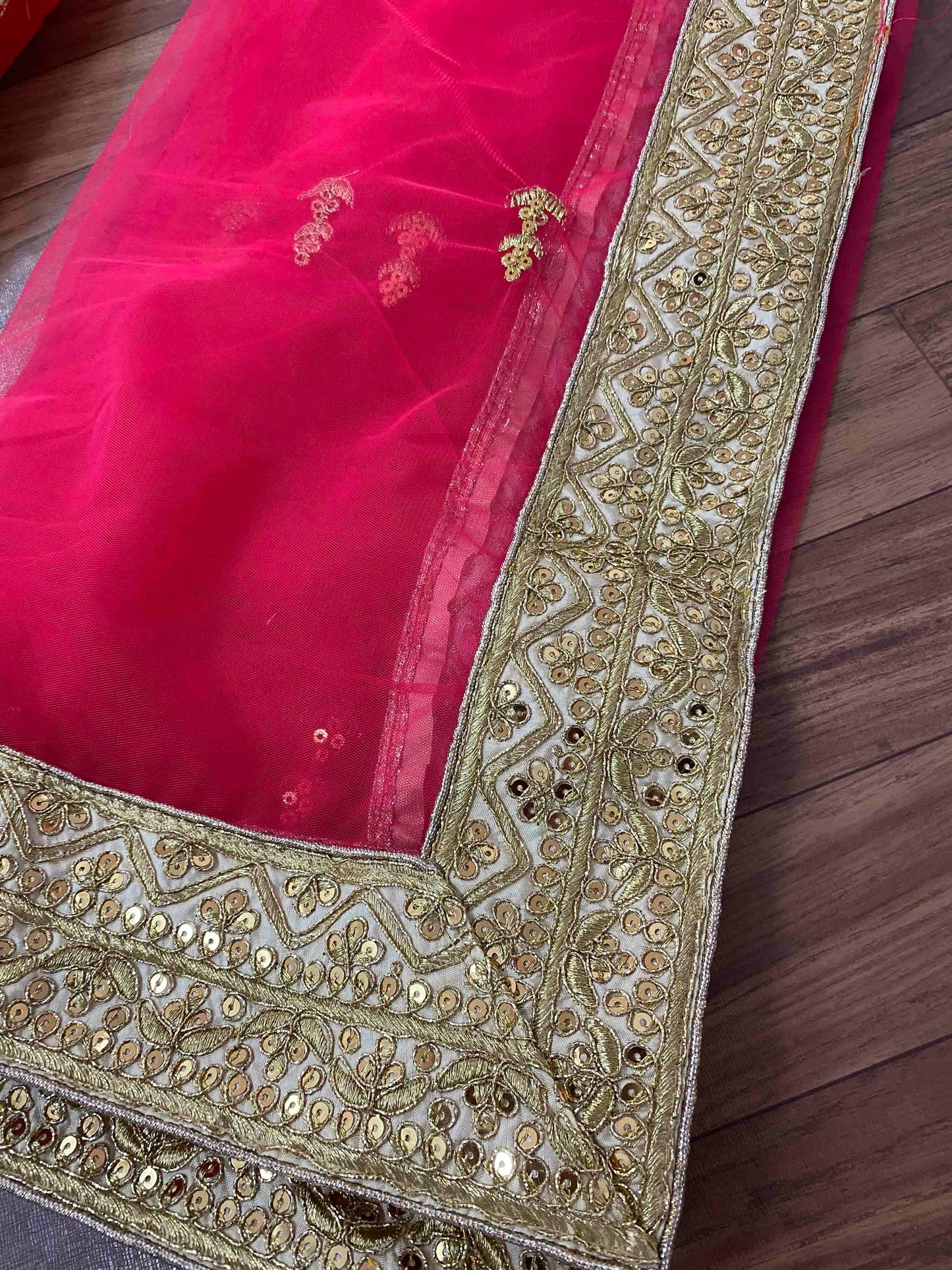 Shafnufab Women's Satin Silk Semi Stitched Lehenga Choli  In  Rani pink  Colour SF21834